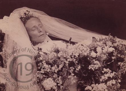 Frau Magdalena Gleiss in her wedding dress